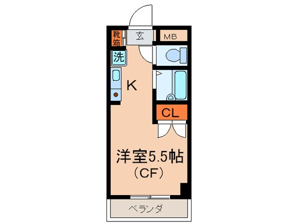 グリーンハイム是政の物件間取画像